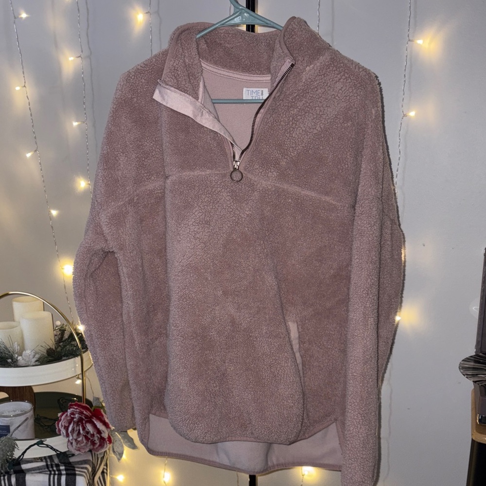 Thread & Supply Women's Cowl Neck Sweater in Dusty Pink